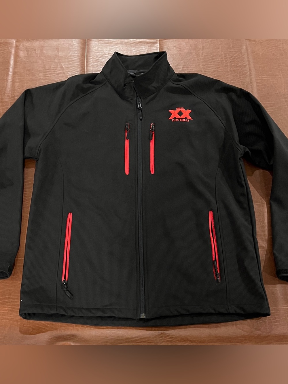 Dos Equis Cervesa Beer Soft Shell Jacket - Size XL
